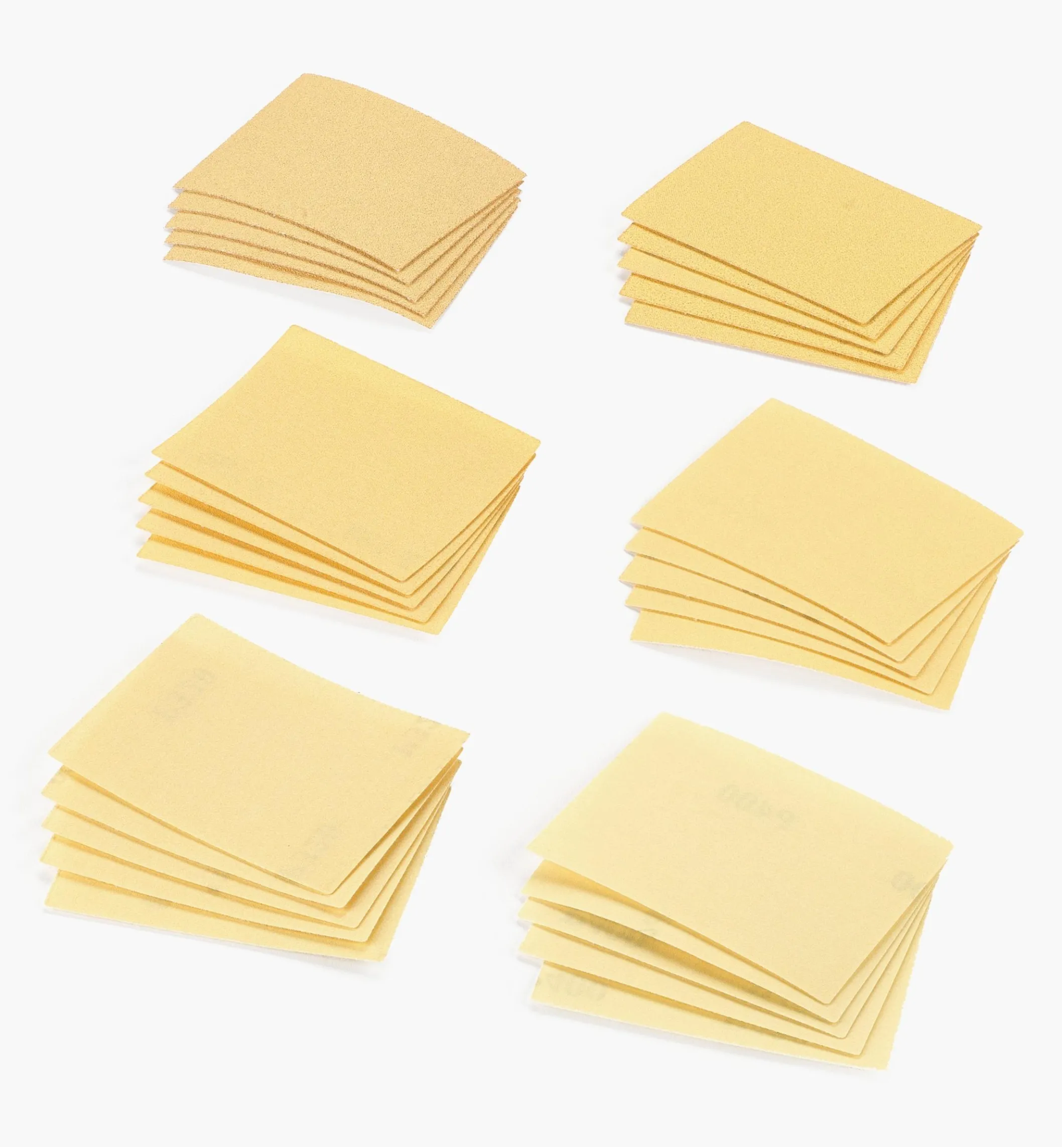 30-Pc. Sample Pack Of Mirka Gold 3" × 4" Grip Sheets