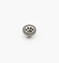 Pewter Wolf Paw Knob