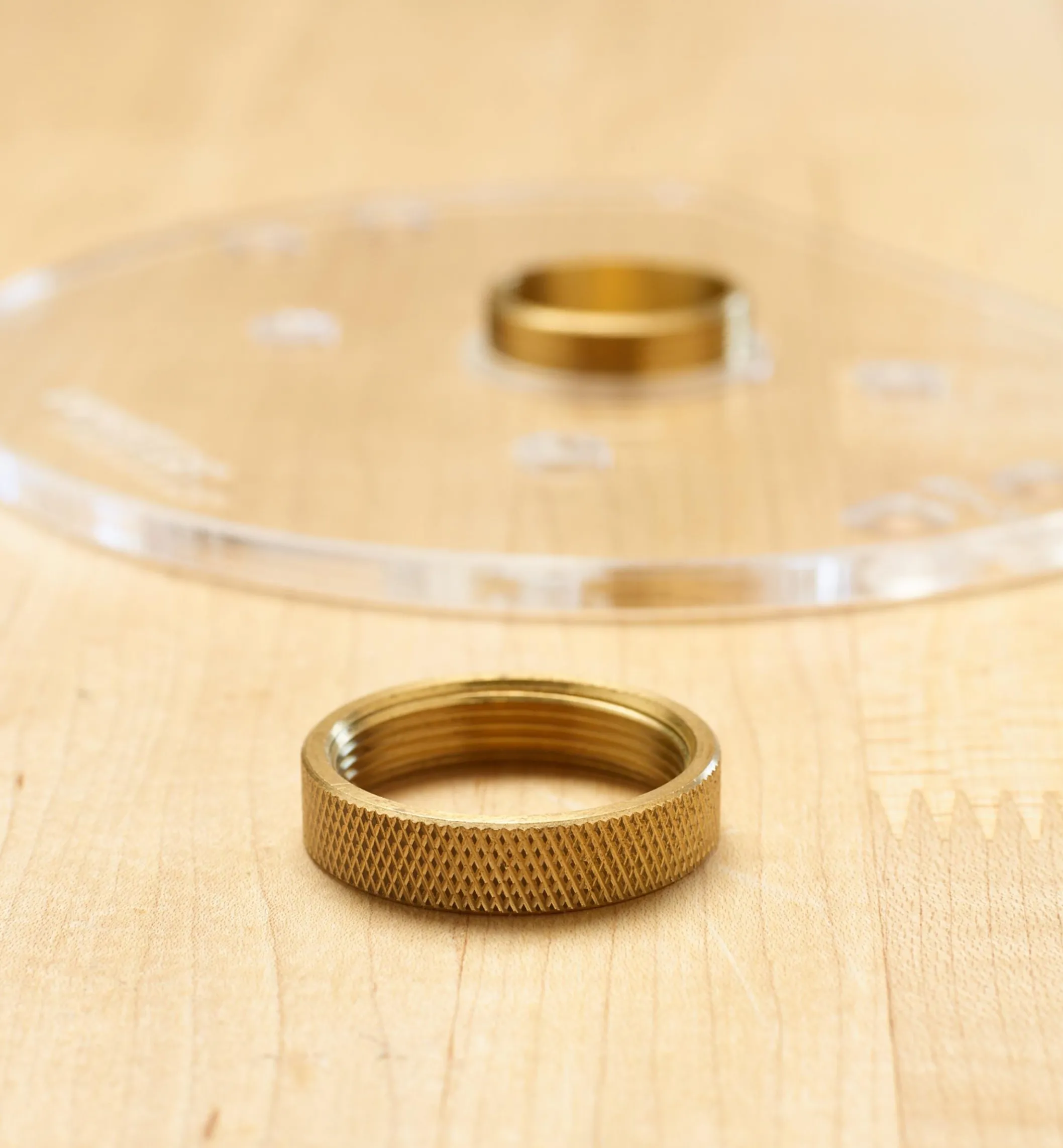 Ring Nut For Veritas Compact Router Base Plate Template Guides, Inserts & Inlay Bushings