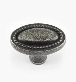 Rope-Edged Oval Knob