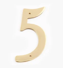 Script Cast Brass House Numbers