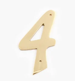 Script Cast Brass House Numbers