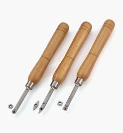 Set Of 3 Carbide-Tipped Turning Tools