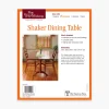 Shaker Dining Table Plan