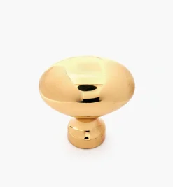 Solid Brass Oval Knob From Belwith