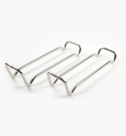 Stainless-Steel Andirons