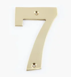 Standard Cast Brass House Numbers
