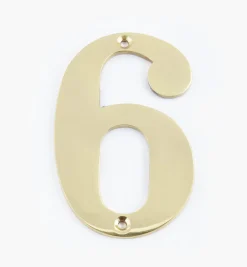 Standard Cast Brass House Numbers