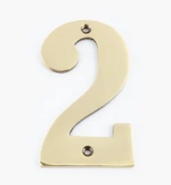 Standard Cast Brass House Numbers