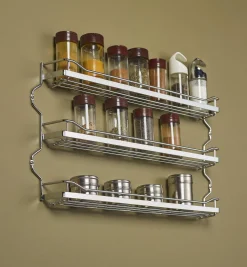 Three-Shelf Screw-Mount Spice Rack