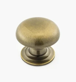Turned Brass Domed Knobs