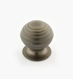 Turned Brass Ridged Knobs