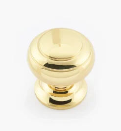 Turned Brass Ring Knobs