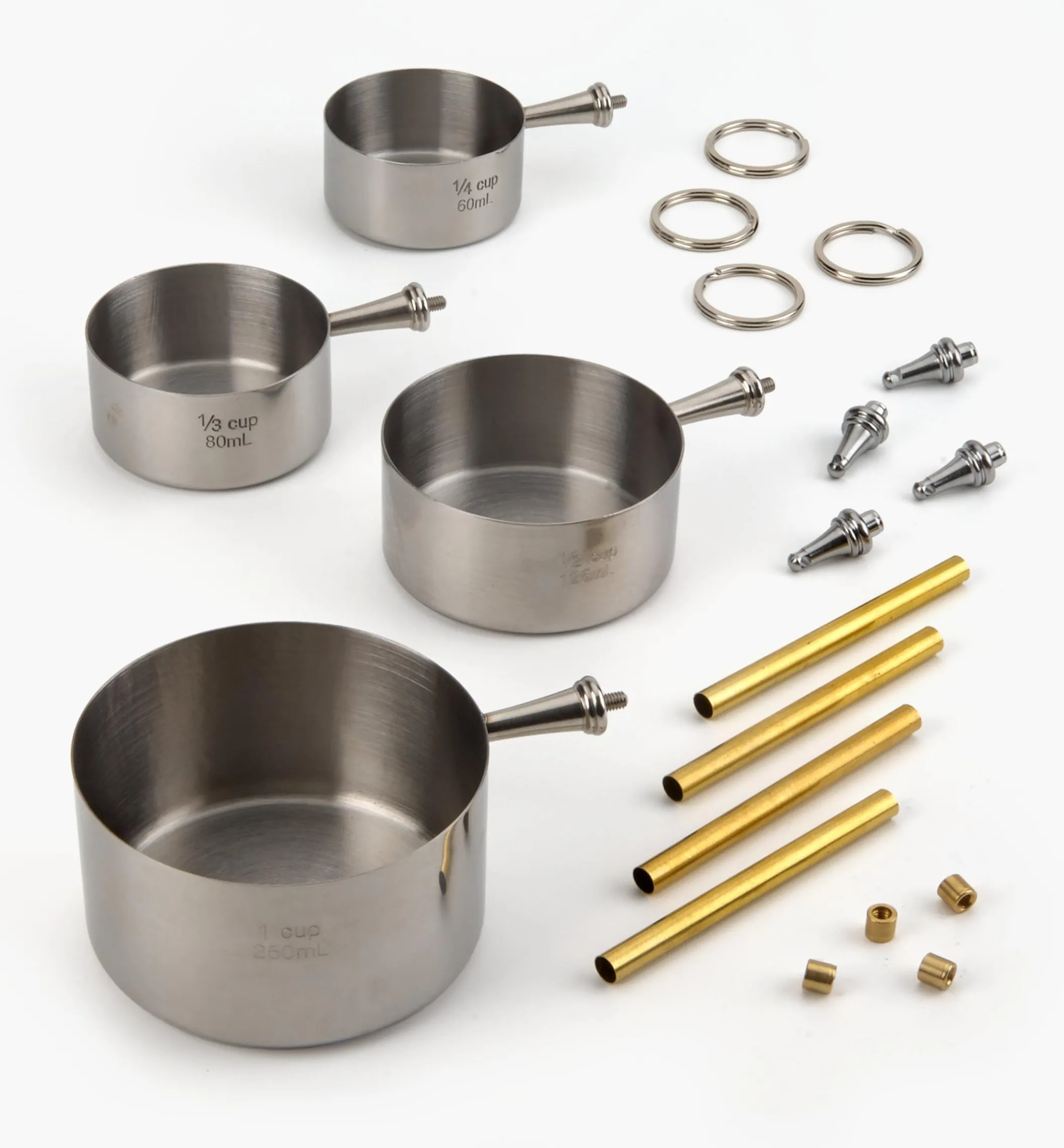 Turned Measuring Cups Hardware