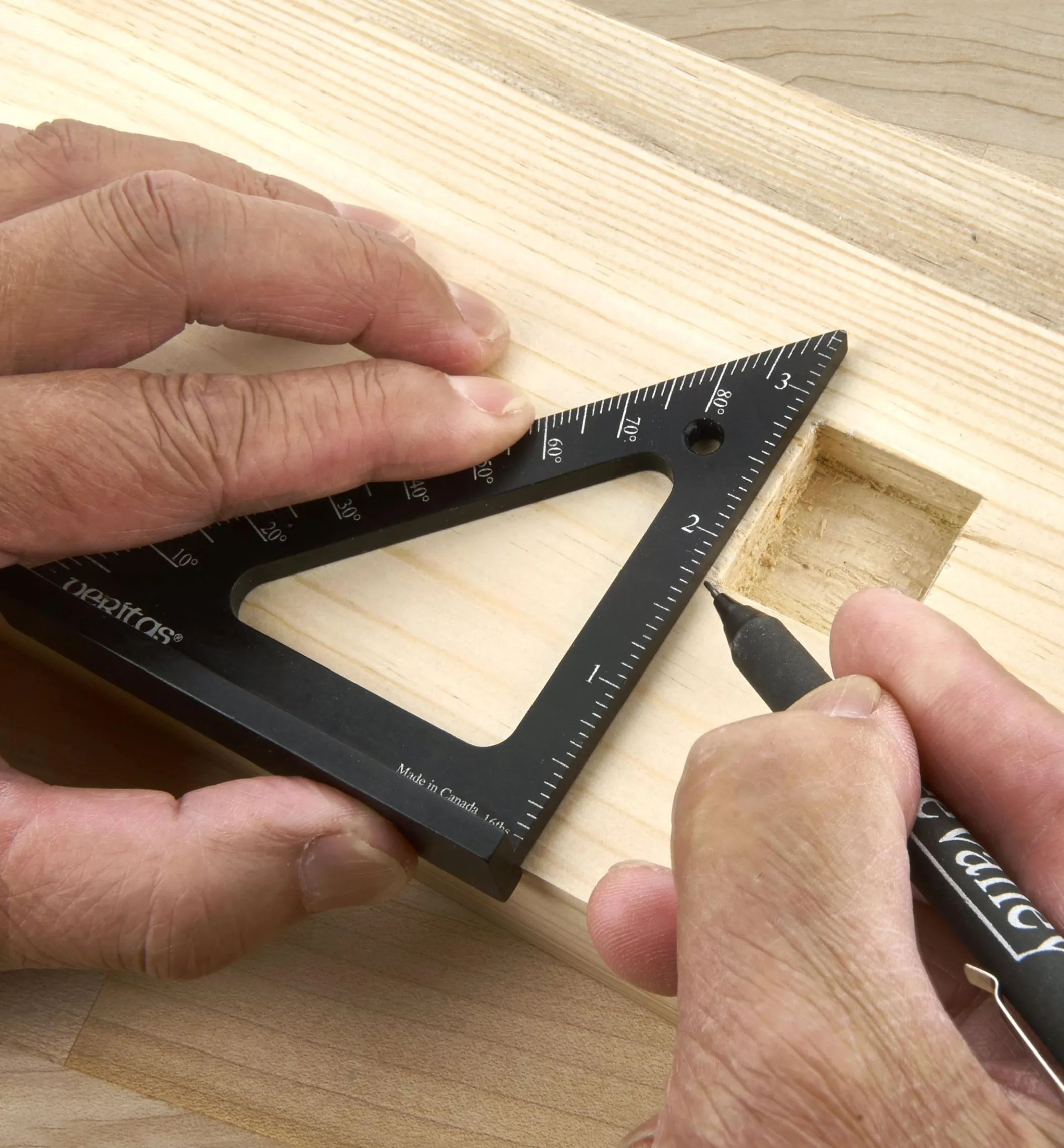 Veritas 3 1/2" Pocket Layout Square