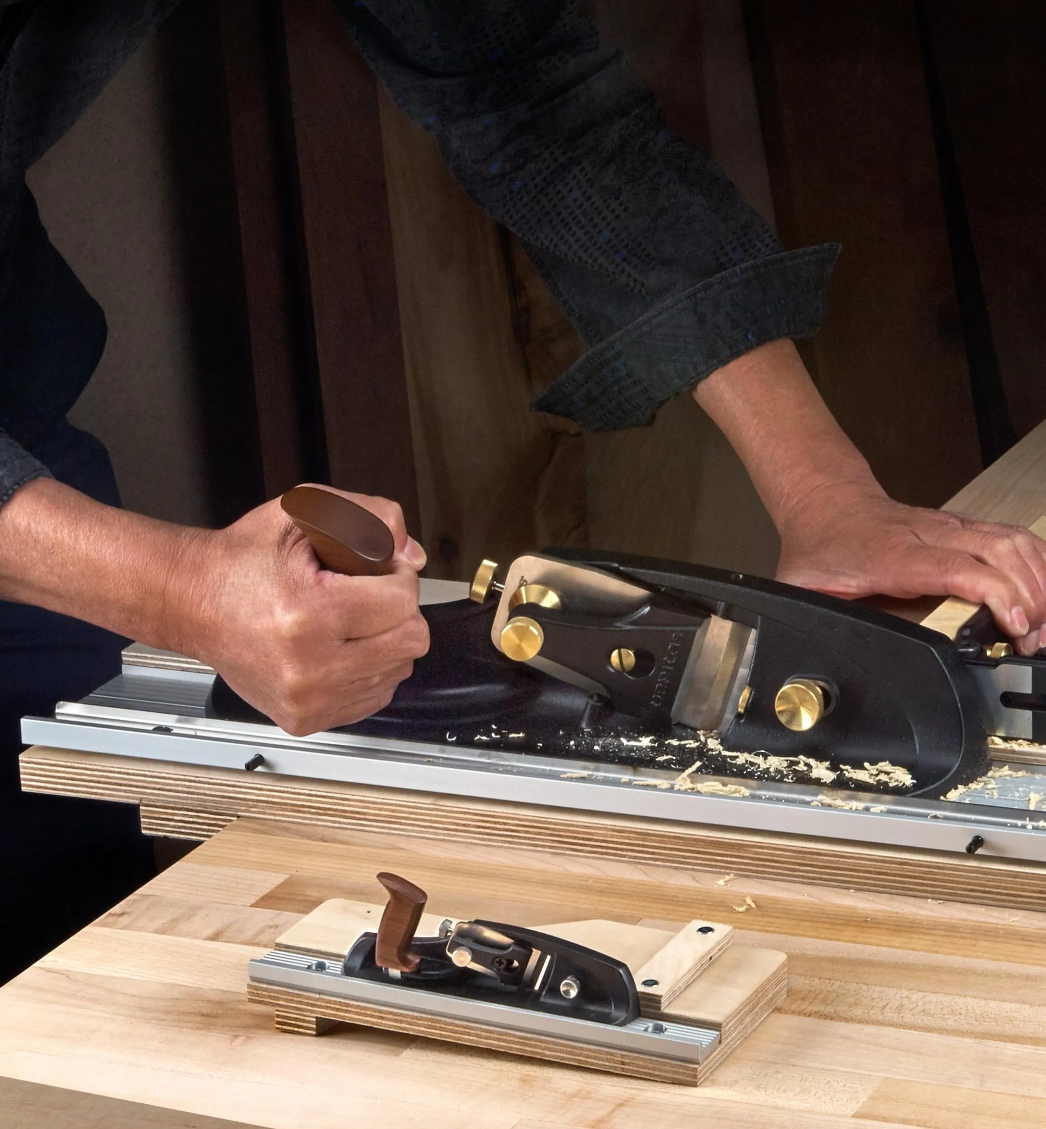 Veritas Miniature Shooting Plane & Board Set