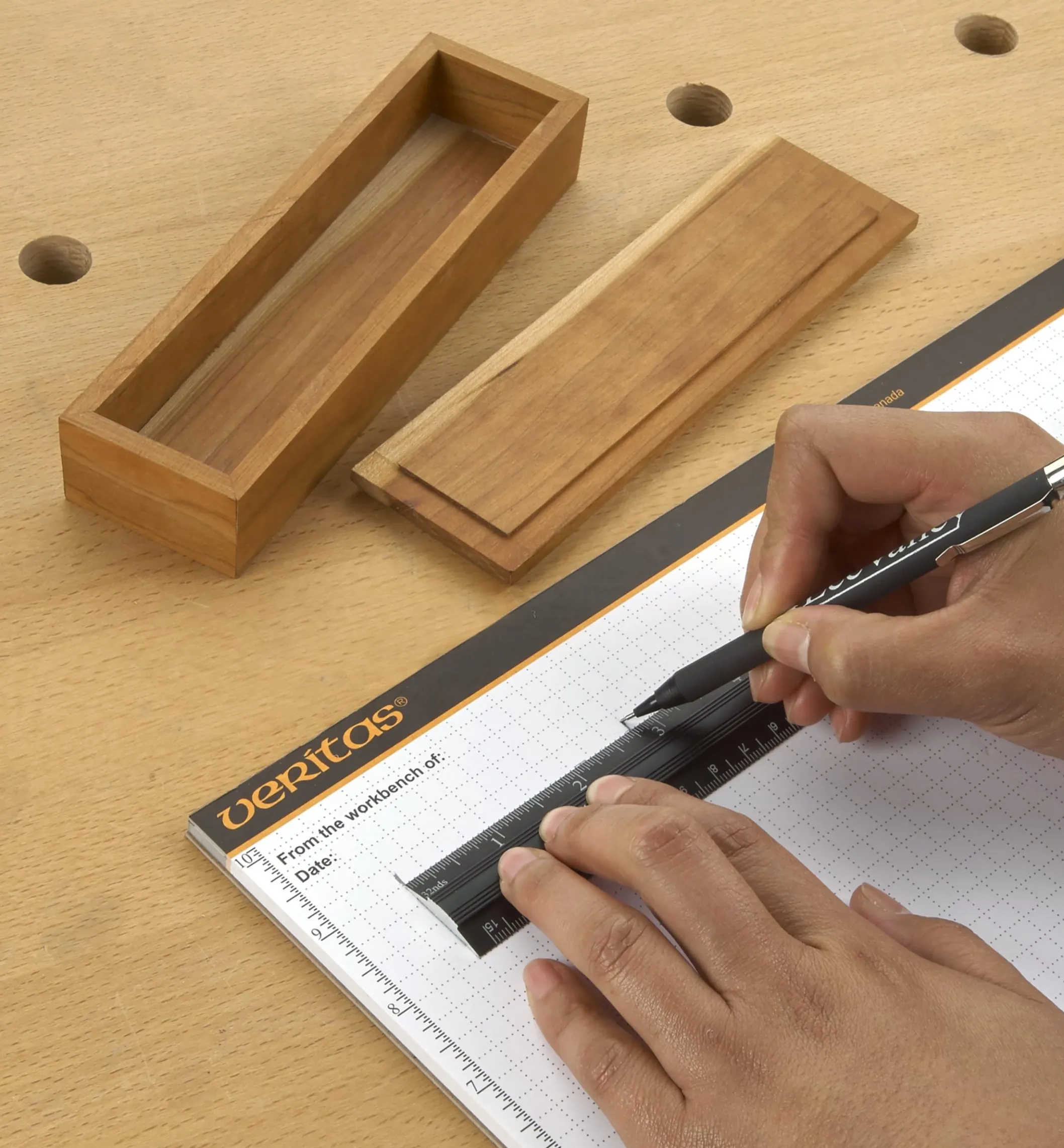 Veritas 6"/150mm Aluminum Bench Rule