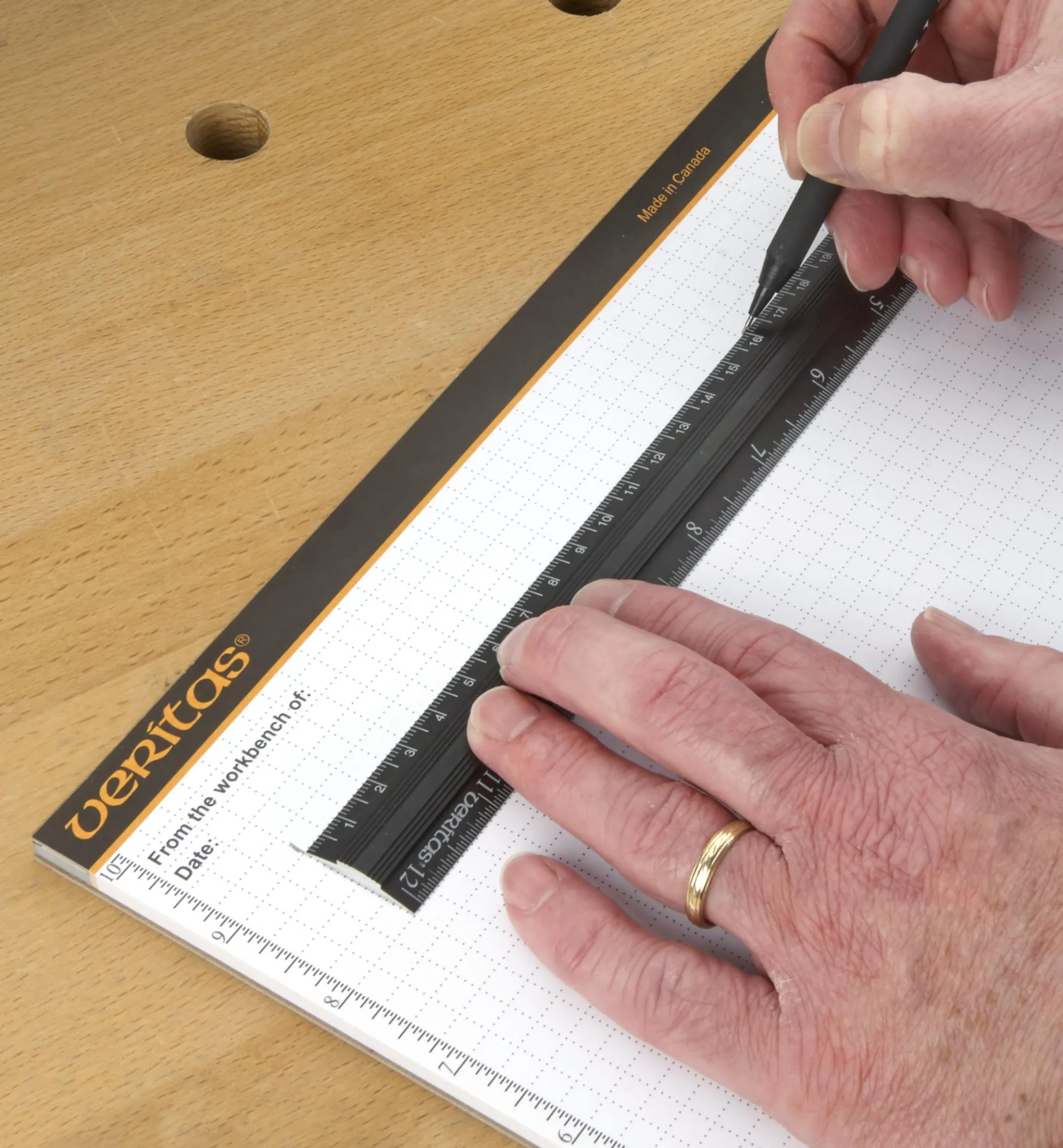 Veritas 12"/300mm Aluminum Bench Rule