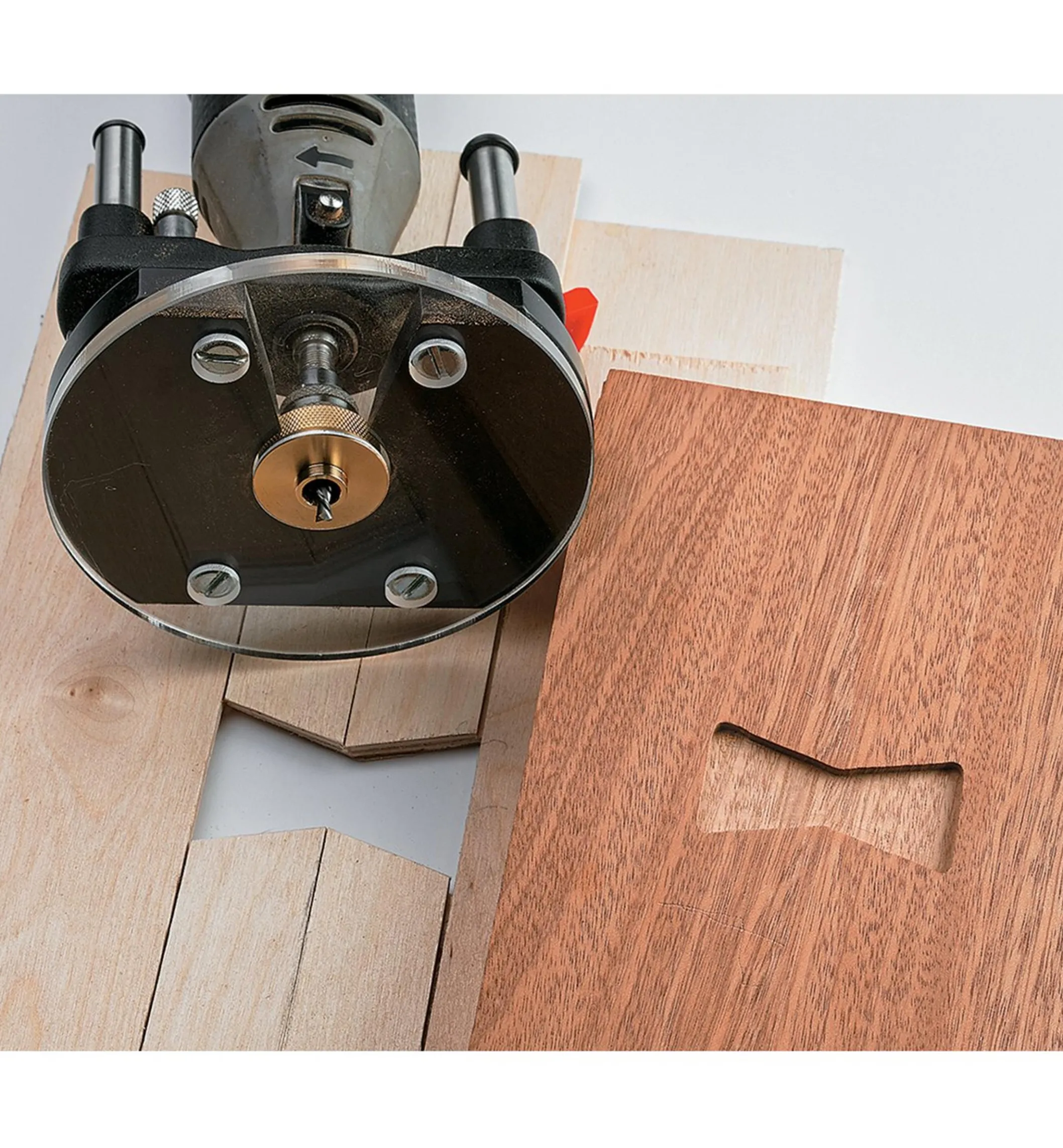 Veritas Template Bushings & Base Plate For Rotary Tool Plunge Base