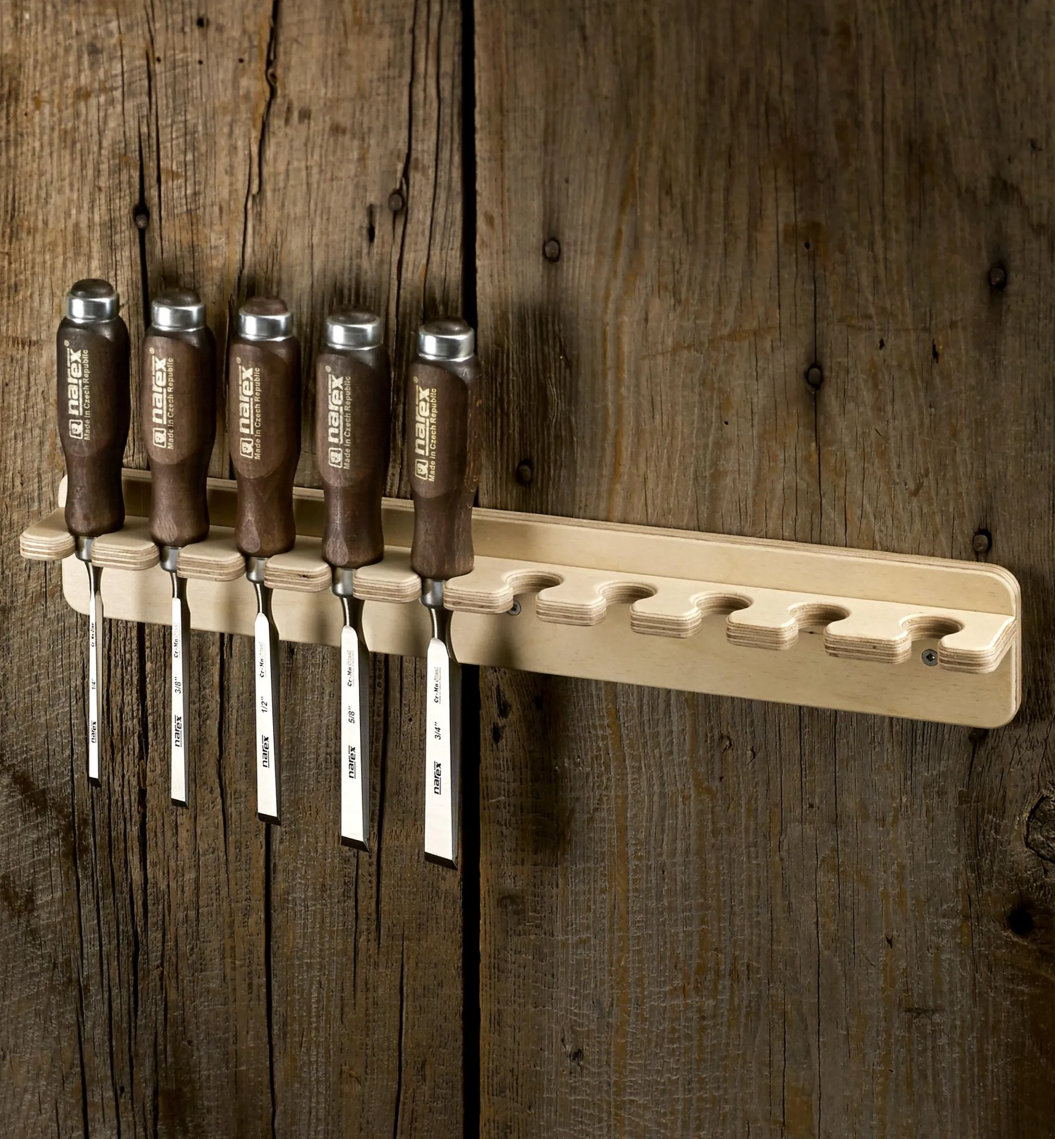 Wall Rack For Narex Bevel-Edge Chisels