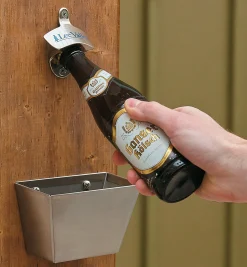 Wall-Mount Bottle Cap Catcher