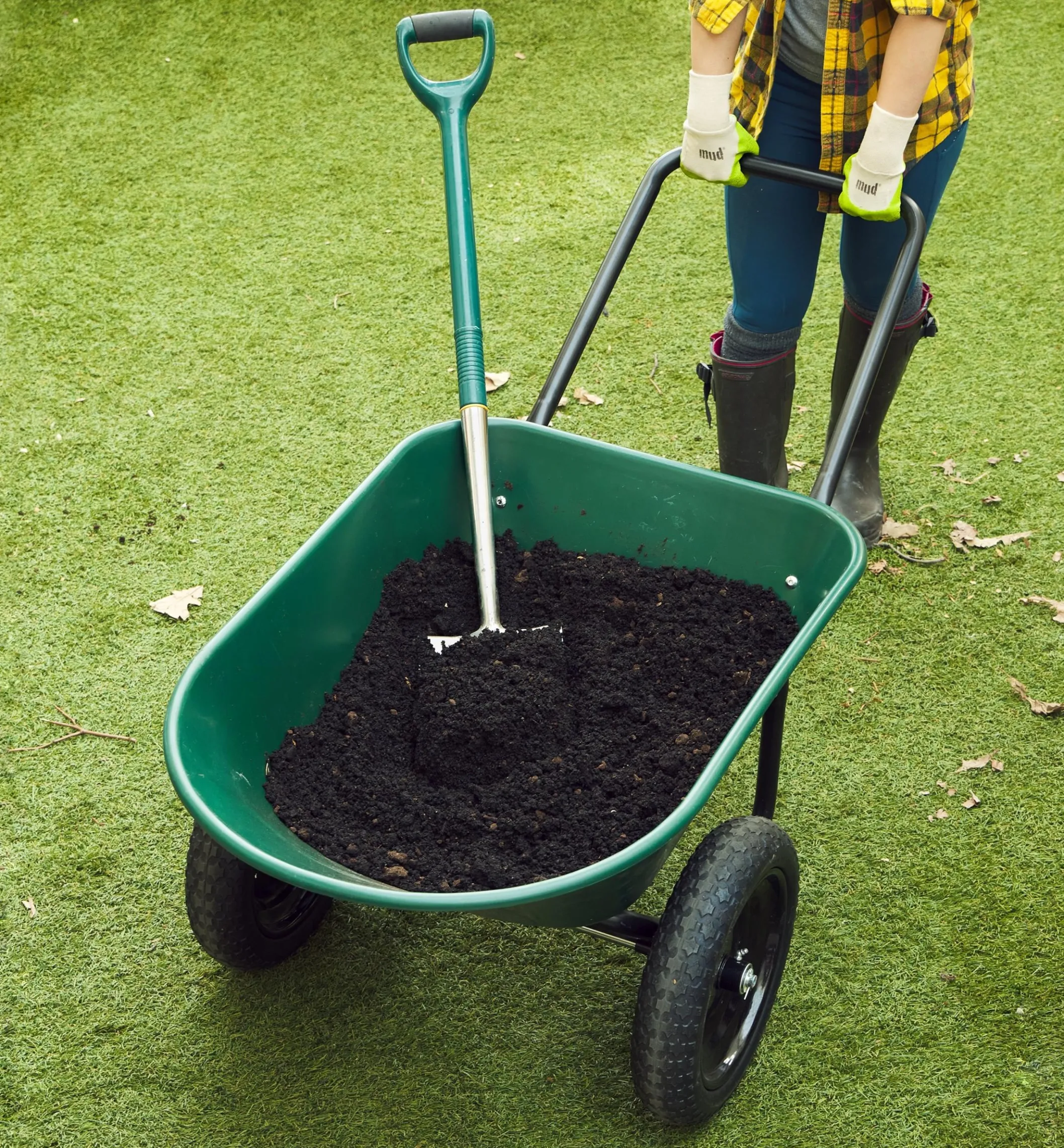 Wheelbarrow With Flat-Free Tires