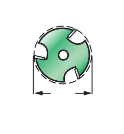 3-Wing Slotting Cutters