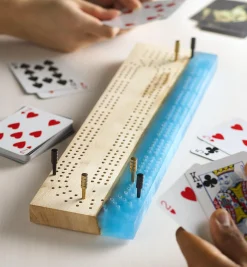 Wooden Cribbage Board Template