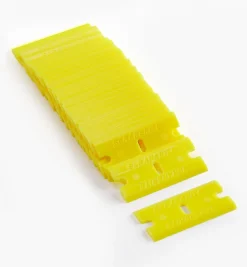 Yellow Plastic Razor Blades